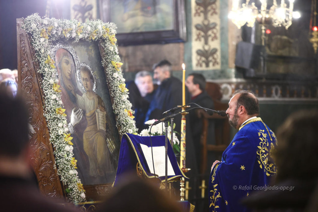 Η Γ´ στάση των χαιρετισμών της Θεοτόκου στον Καθεδρικό Ναό Θεσσαλονίκης