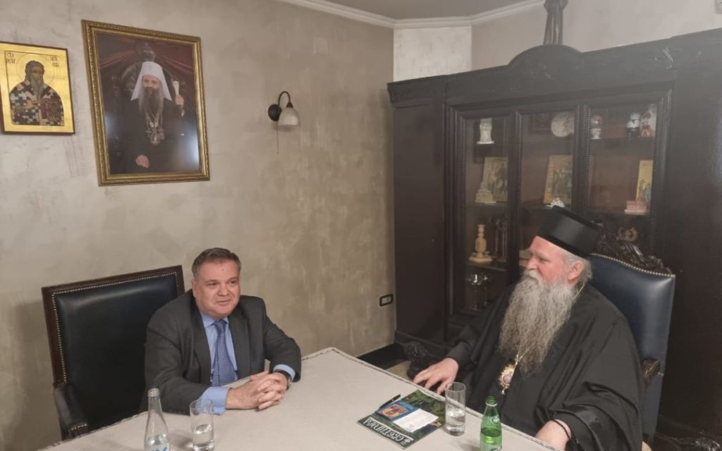 Metropolitan of Montenegro Joanikije receives French ambassador