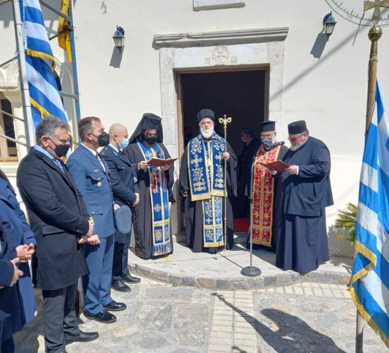 Δοξολογία επί της Εθνικής Επετείου της 25ης Μαρτίου στο Καστέλλι