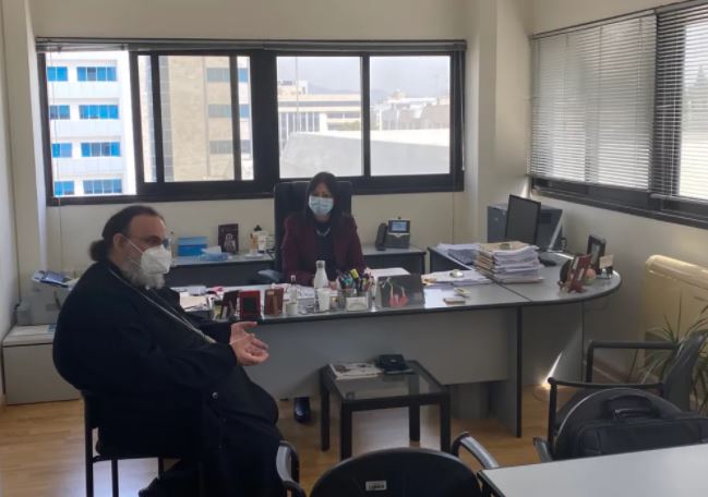 Συνάντηση Μητροπολίτη Ταμασού με την Διευθύντρια Τουρισμού