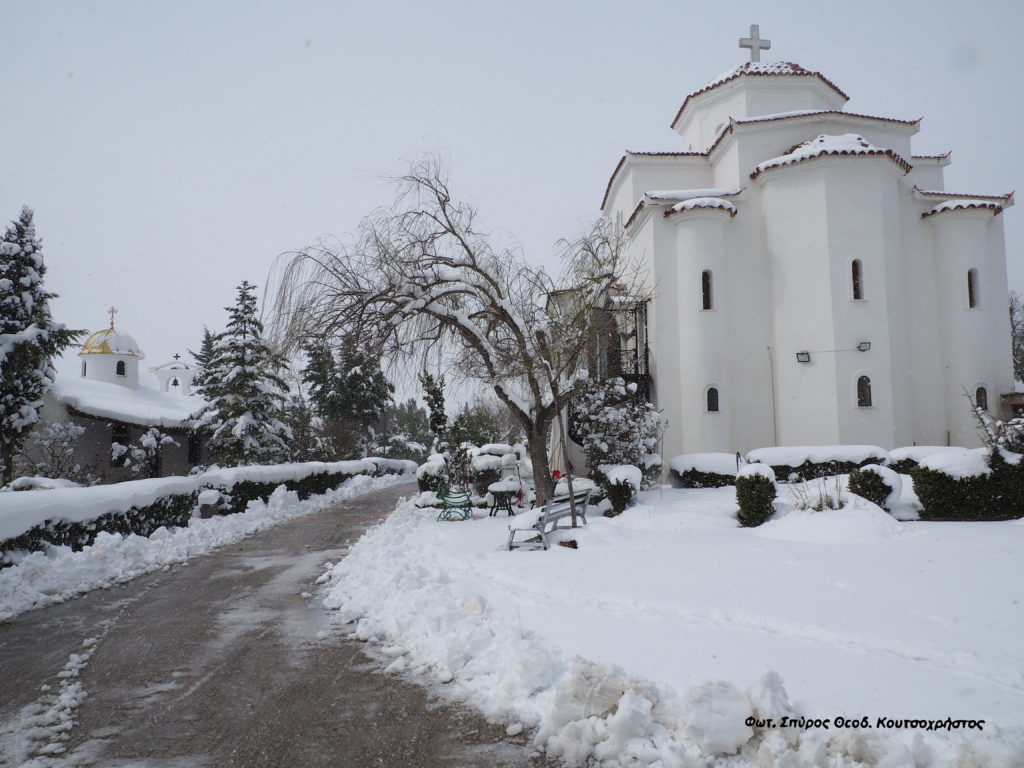 A’ Χαιρετισμοί στην «λευκή» Ιερά Μονή Αγίων Νηπίων Οινόης
