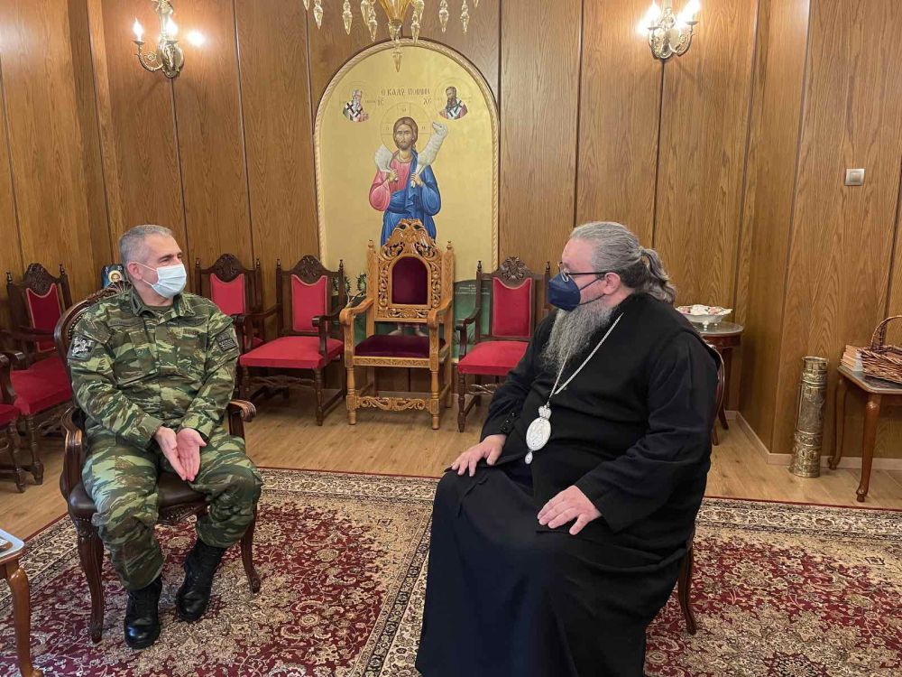 Στον Μητροπολίτη Λαρίσης ο νέος Διοικητής της 1ης Στρατιάς