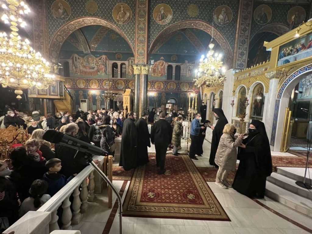 Πλήθος πιστών στον Α’ Κατανυκτικό Εσπερινό στη Νέα Φιλαδέλφεια