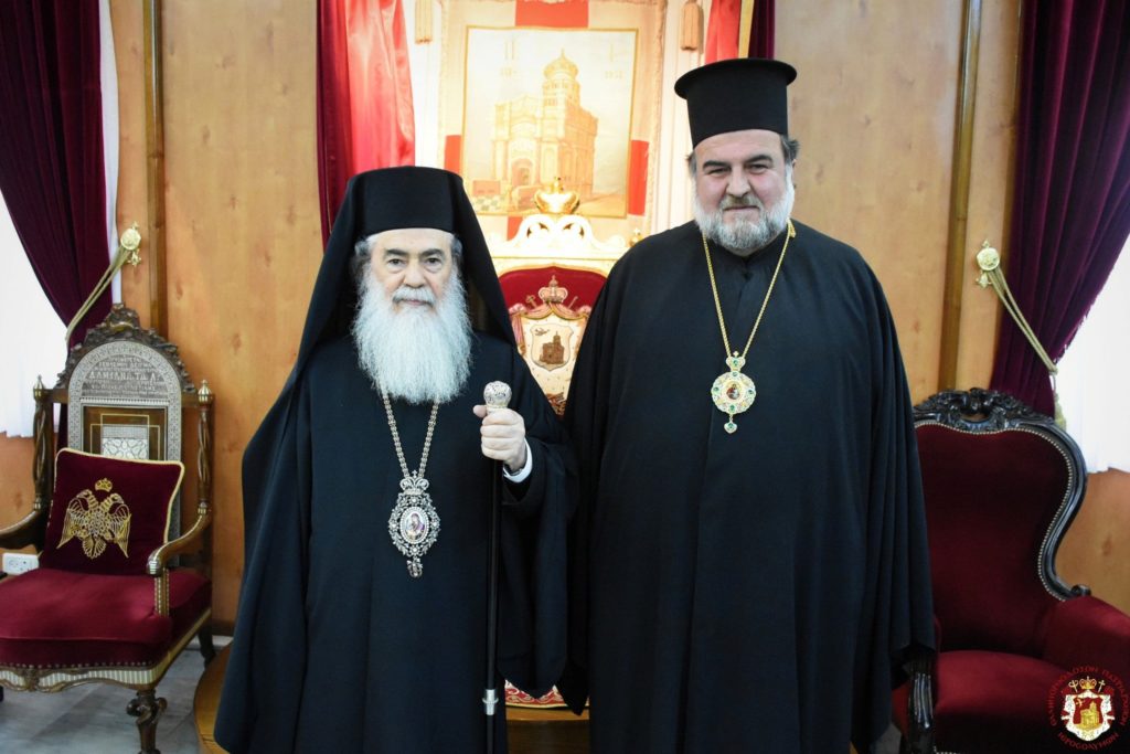Στον Πατριάρχη Ιεροσολύμων ο Αρχιεπίσκοπος Ανθηδώνος
