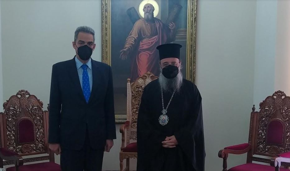 Συνάντηση Μητροπολίτη Πατρών με τον Υφυπουργό Παιδείας