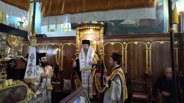 Πρώτος Αρχιερατικός Εσπερινός Αγίου Ιερομάρτυρος Ευγενίου στη Λευκάδα