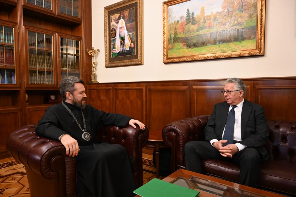 Состоялась встреча митрополита Илариона с послом Кипра в России