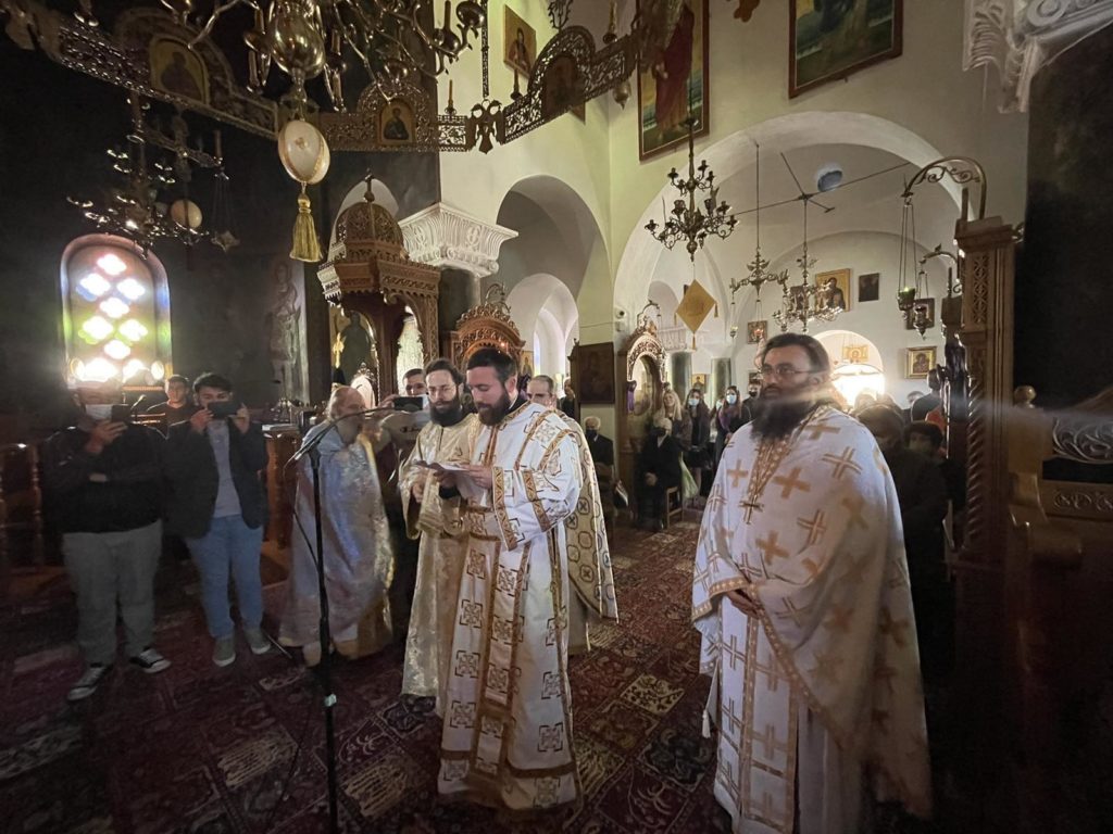 Χειροτονία γεωργιανού διακόνου στην Ιερά Μονή Παναγίας Χρυσοπηγής