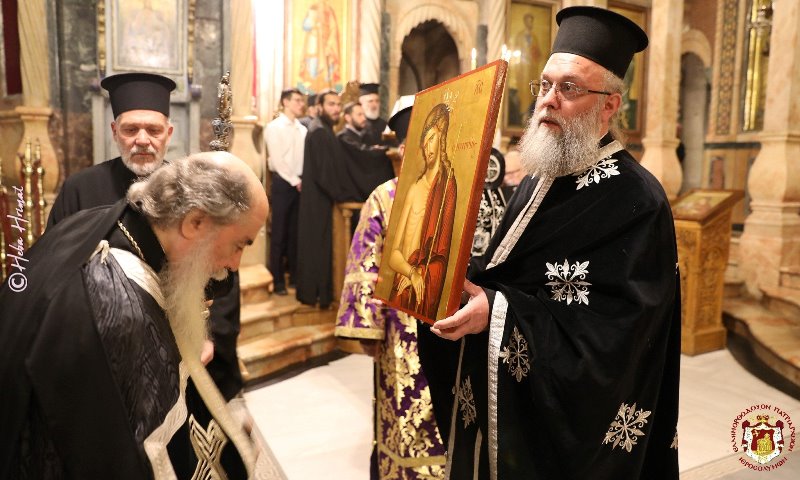 خدمة صلاة الختن الاولى في كنيسة القيامة