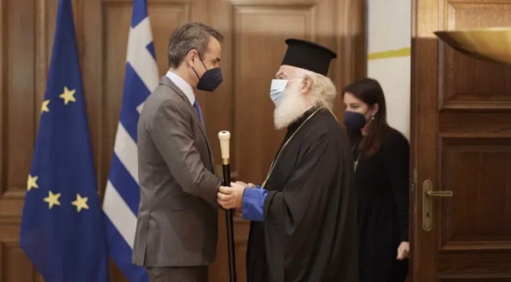 البابا ثيودروس يلتقي برئيس الوزراء اليوناني