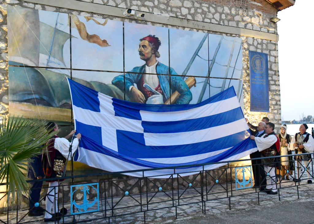 Η τοιχογραφία του Ανδρέα Μιαούλη αποκαλύφθηκε και θα κοσμεί το λιμάνι του Μεσολογγίου!