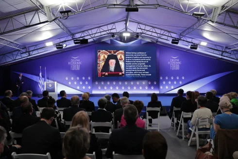 Patriarch Bartholomew at the 7th Delphi Economic Forum