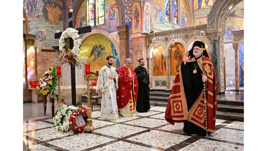 Archbishop Elpidophoros of America At the Vespers of Agape, Holy and Great Pascha