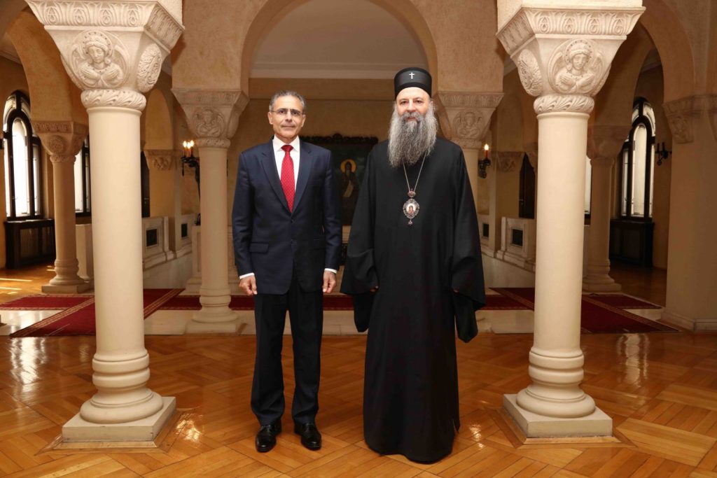 O Πρέσβης της Κύπρου κι ο Πρέσβης του Καζακστάν στον Πατριάρχη Πορφύριο