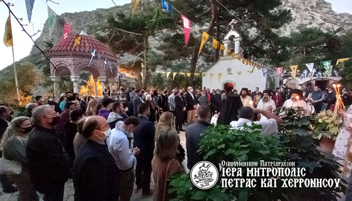 Πλήθος προσκυνητών στην Ιερά Μονή Αγίου Γεωργίου Σεληνάρι