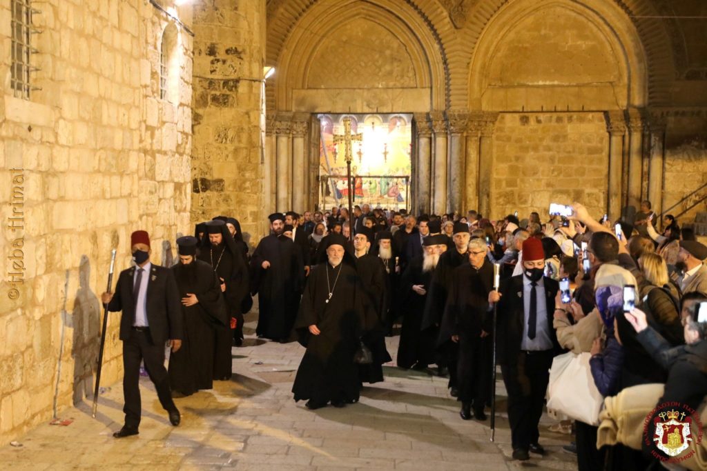 Patriarch of Jerusalem Theophilos III receives representatives of Churches of the Holy City