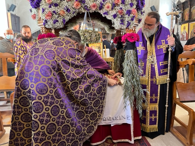 Ο Μητροπολίτης Ταμασού στον Άγιο Θεόδωρο Πολιτικού για την Αποκαθήλωση