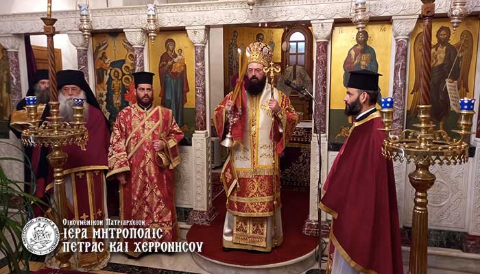 Στην Ιερά Μονή Αγίου Γεωργίου Σεληναρίου ο Μητροπολίτης Πέτρας