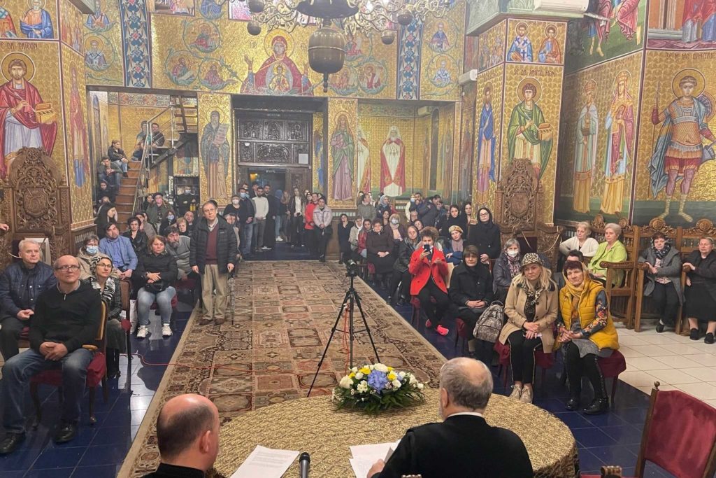 Pr. Gheorghe Holbea a conferențiat despre rugăciune la Biserica „Sf. Mc. Mercurie” din Capitală
