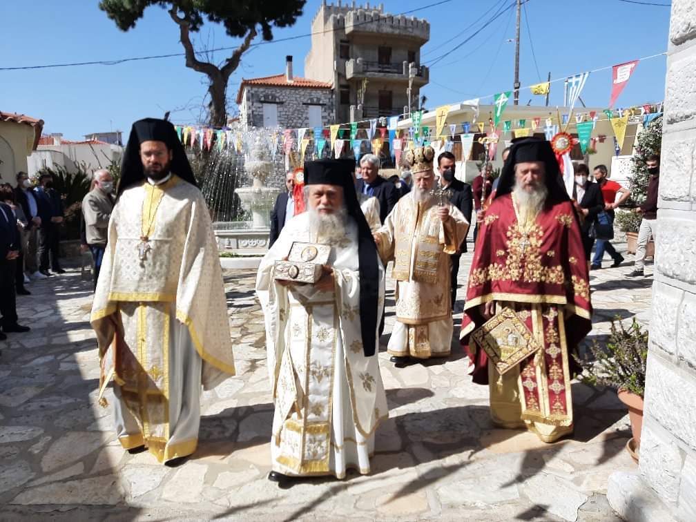 Η Εορτή του Αγ. Μεγαλομάρτυρος Γεωργίου του Τροπαιοφόρου στο Αλιβέρι 