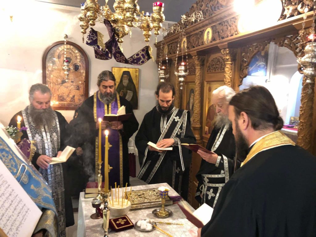 Προηγιασμένη Θεία Λειτουργία από τον Μητροπολίτη Καρυστίας και Σκύρου Σεραφείμ