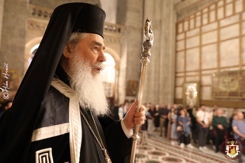 Patriarch of Jerusalem Theophilos officiates at first service of the Bridegroom at Church of the Holy Sepulcher
