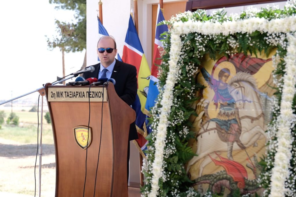 ΚΥΠΡΟΣ: Με αναφορές στην τουρκική προκλητικότητα ο εορτασμός του Προστάτη του Στρατού – Παράδειγμα ο βίος του Αγίου Γεωργίου