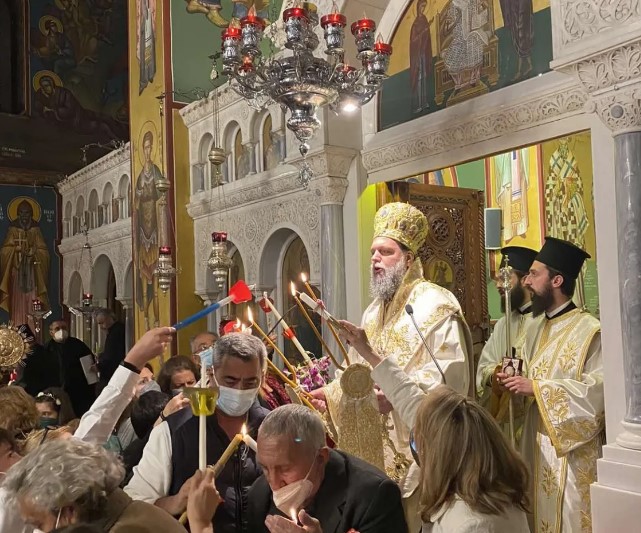 Η Ζωηφόρος Ανάσταση του Κυρίου στον Ι.Μ.Ν. Αγίων Αναργύρων Νέας Ιωνίας