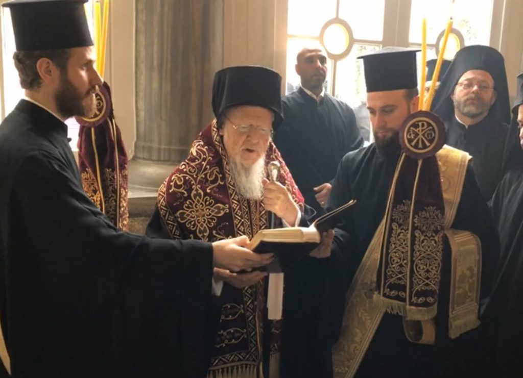 Ecumenical Patriarch Bartholomew performs Sanctification rite for preparation of Holy Myrrh