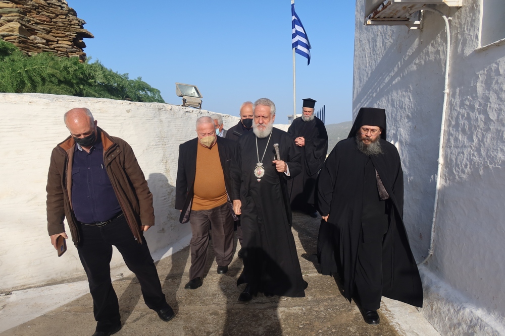 Feast day Our Lady the Panaghia Theoskepasti on Andros