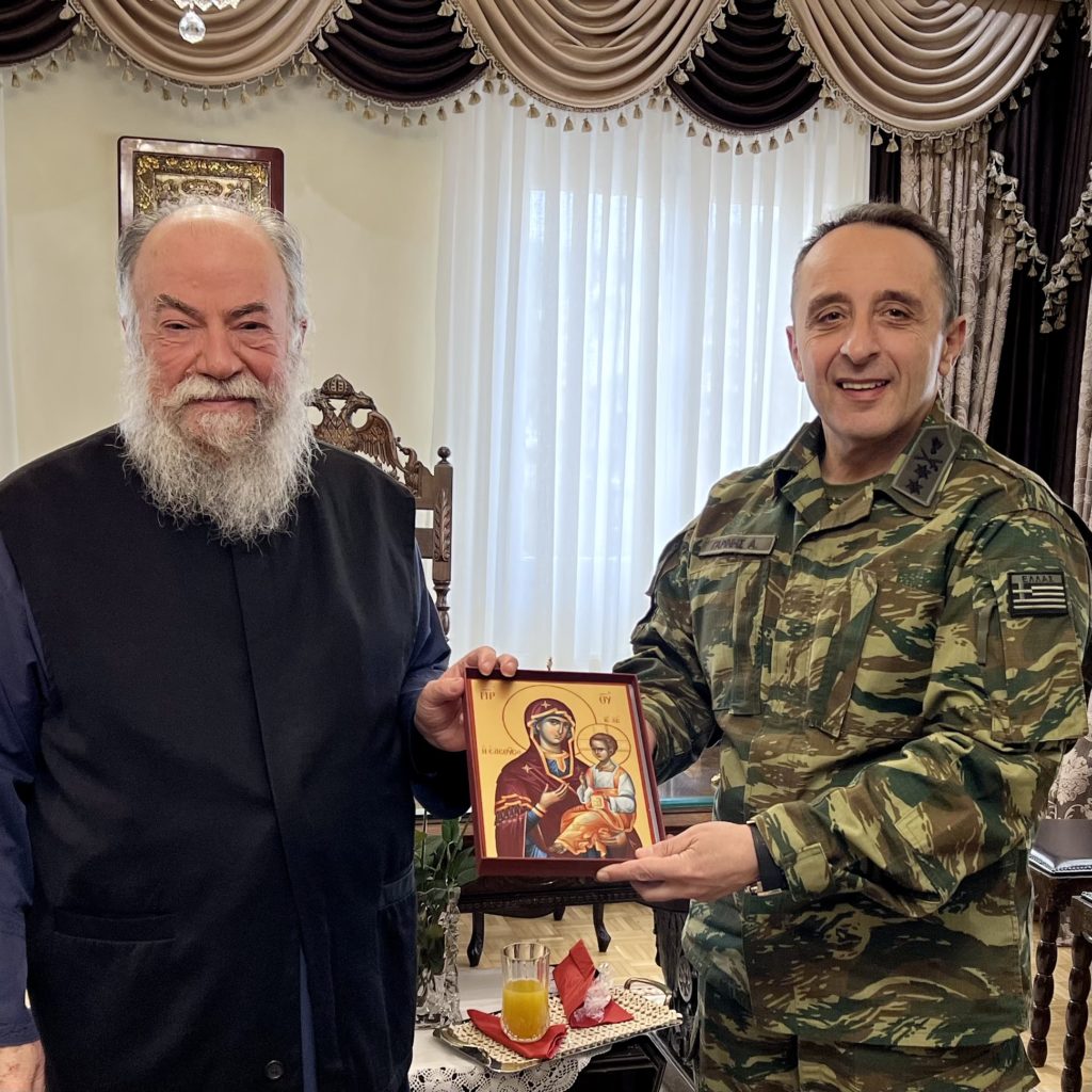 Στον Μητροπολίτη Ελευθερουπόλεως ο νέος Διοικητής της ΧΧ ΤΘ Μεραρχίας