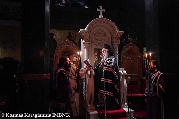 Με κατάνυξη ο Όρθρος της Μεγάλης Τετάρτης στον πολιούχο της Βεροίας