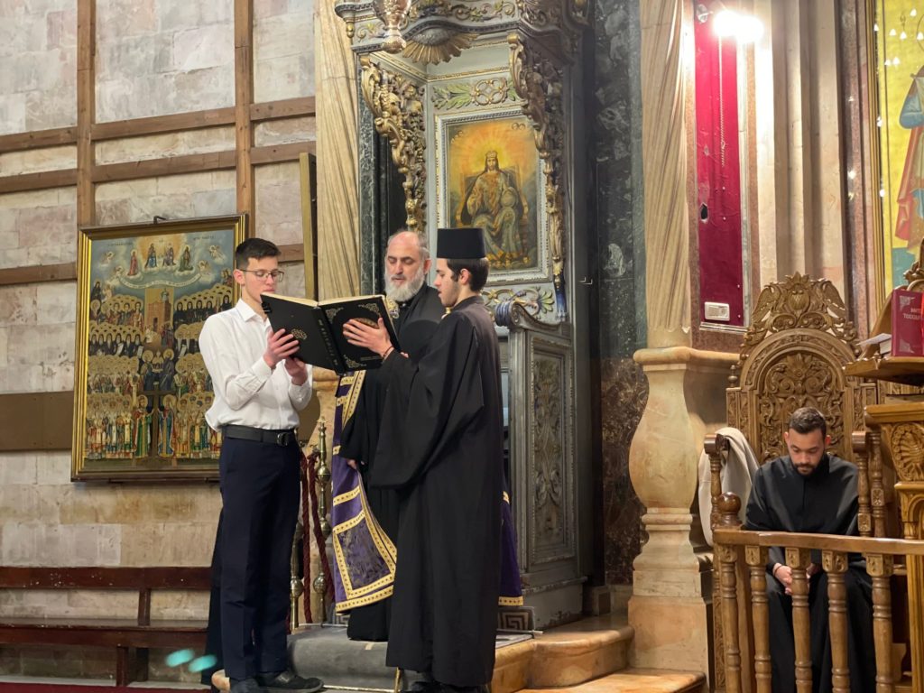 Η ακολουθία του Μεγάλου Κανόνα στον Πανίερο Ναό της Αναστάσεως