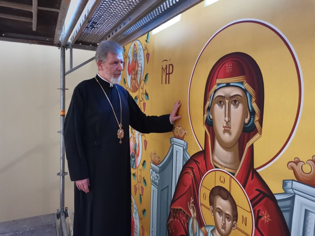 Imposing fresco of Enthroned Virgin Mary unveiled at Cathedral of St. George in Stockholm