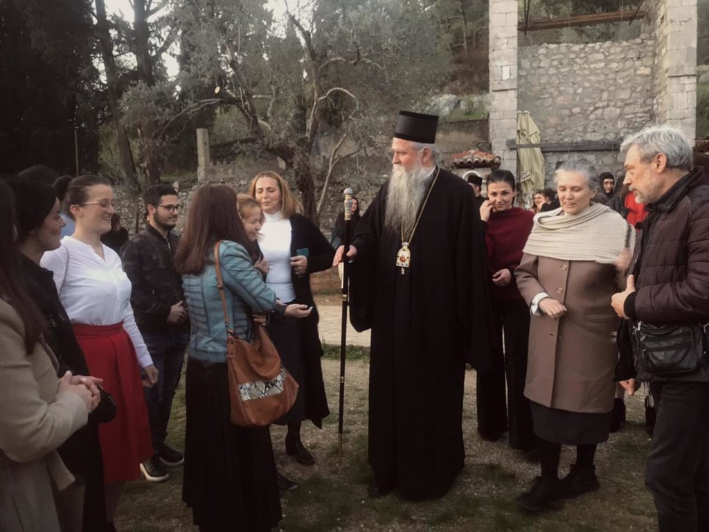 Metropolitan of Montenegro & Littoral Joanikije meets with secondary school theologians