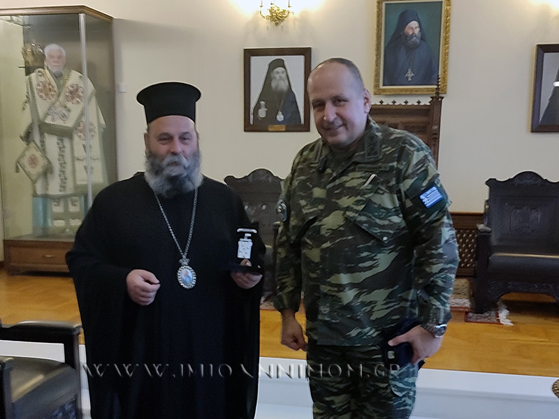 Τον Μητροπολίτη Ιωαννίνων επισκέφθηκε ο Διοικητής του Γ’ Σώματος Στρατού