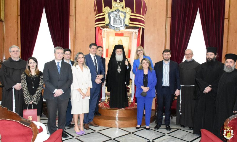 Patriarch of Jerusalem Theophilos III received Greek political party delegation last week