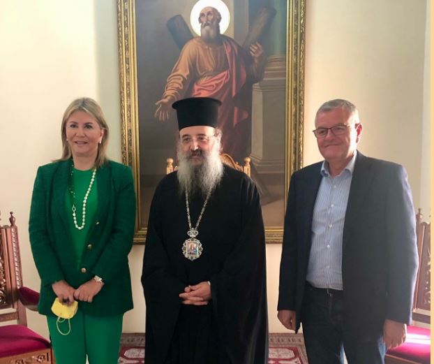 Η Υφυπουργός Παιδείας Ζέτα Μακρή στον Μητροπολίτη Πατρών