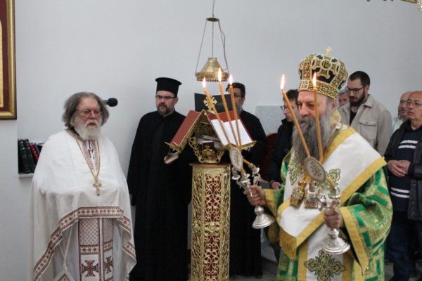 Patriarch of Serbia Porfirije officiates at Palm Sunday Divine Liturgy in Zagreb