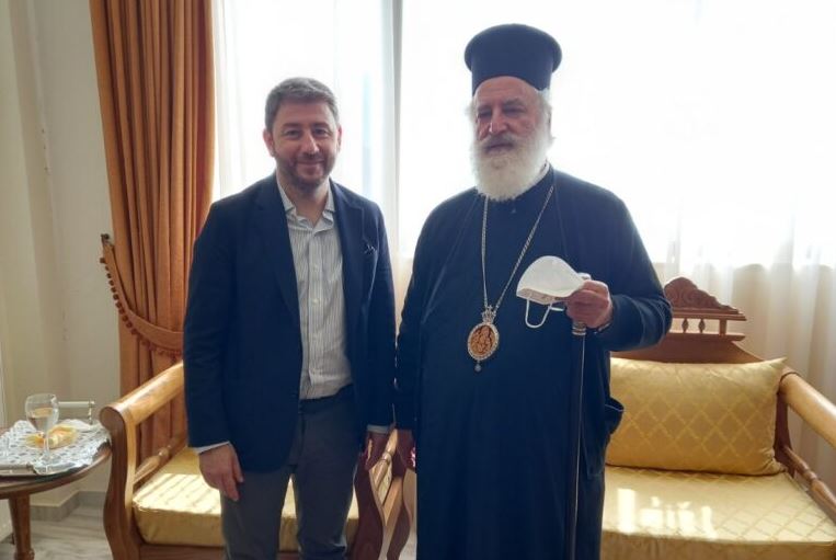 Ο Πρόεδρος του ΚΙΝΑΛ στον Μητροπολίτη Αρκαλοχωρίου