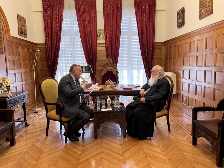 Σειρά συναντήσεων είχε ο Αρχιεπίσκοπος Ιερώνυμος