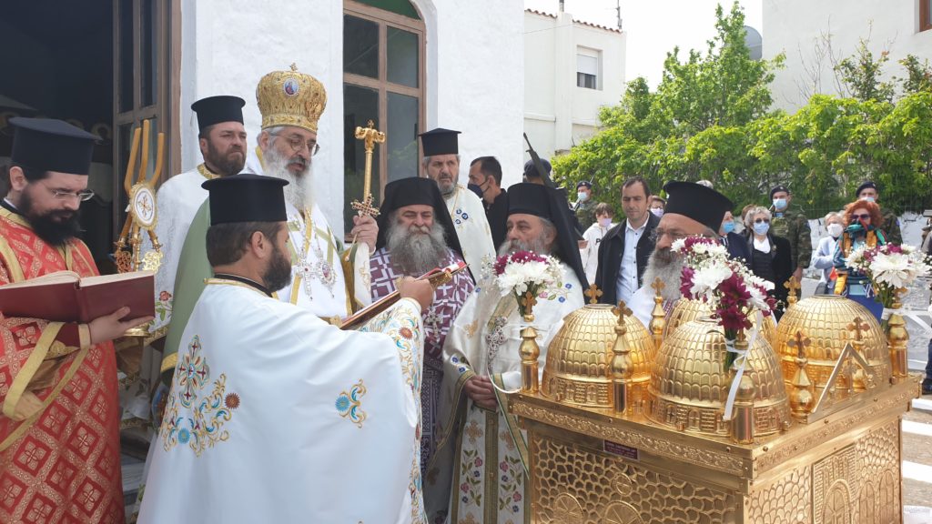 H γιορτή των Αγίων 5 Νεομαρτύρων εκ Σαμοθράκης στο νησί