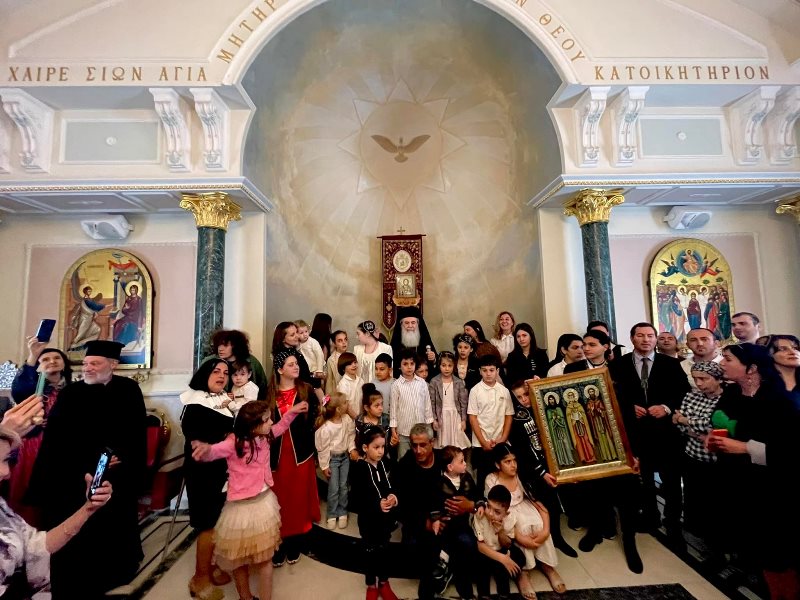 A GROUP OF GEORGIAN PILGRIMS VISITS THE PATRIARCHATE