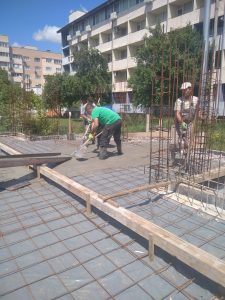 Излята бе първата плоча на новостроящия се храм „Св. св. Константин и Елена“ в Айдемир