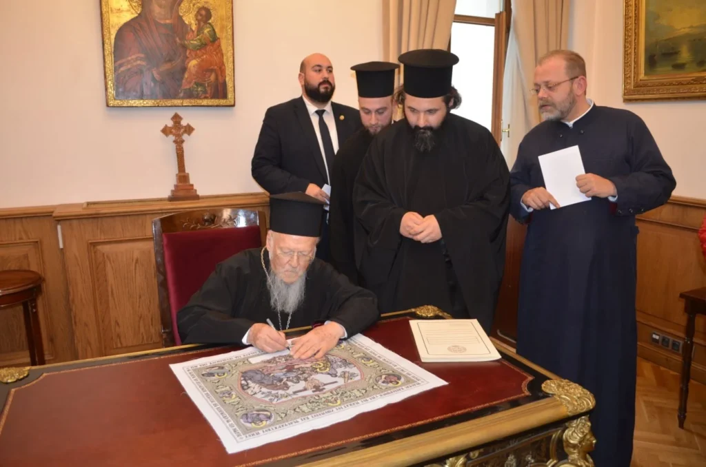 Πασχαλινή επίσκεψη της Γεωργιανής Κοινότητας της Πόλης στον Πατριάρχη