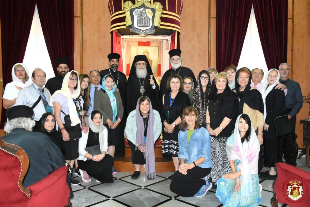 Ελληνο-αμερικανοί προσκυνητές στο Πατριαρχείο Ιεροσολύμων