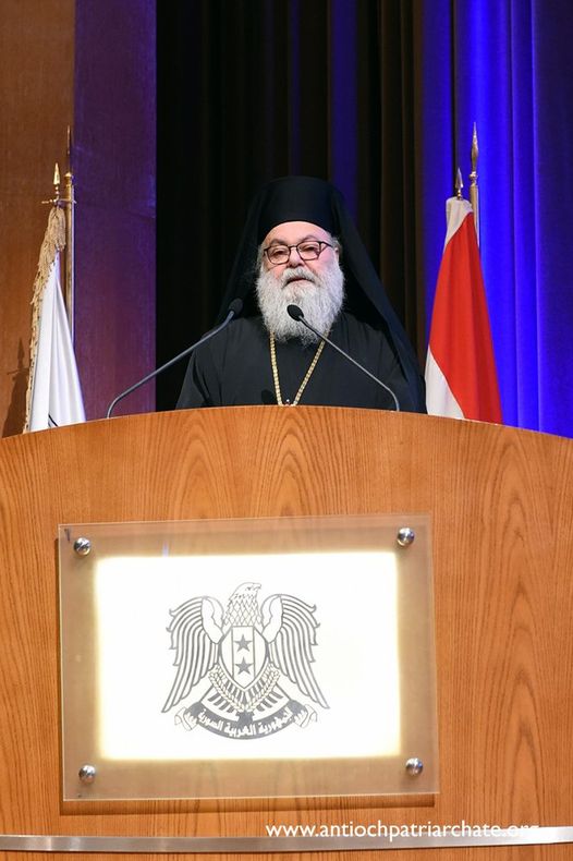 في المؤتمر الأول لصندوق التعاضد الاجتماعي والتنمية، دمشق-قصر المؤتمر