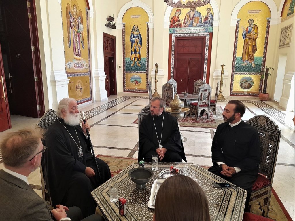 لقاء البابا ثيودروس مع رئيس الأكاديمية اللاهوتية “القديس إغناطيوس” السويدية