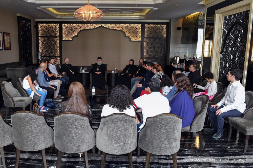 غبطة البطريرك يوحنا العاشر يلتقي مجلس الرعية وأبناء مدارس الاحد