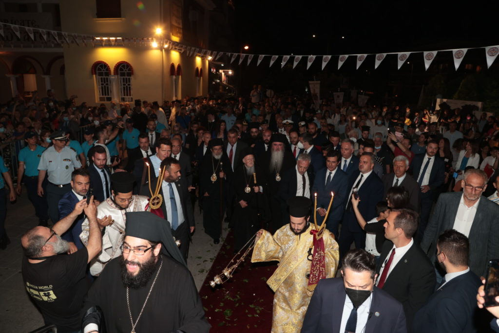 Η άφιξη του Οικουμενικού Πατριάρχη στην Καλαμαριά (ΦΩΤΟ – ΒΙΝΤΕΟ)